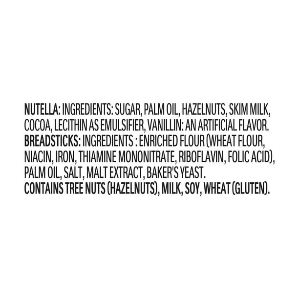 Nutella & GO! Hazelnut and Cocoa Spread with Breadsticks Snack Pack 1.8 oz