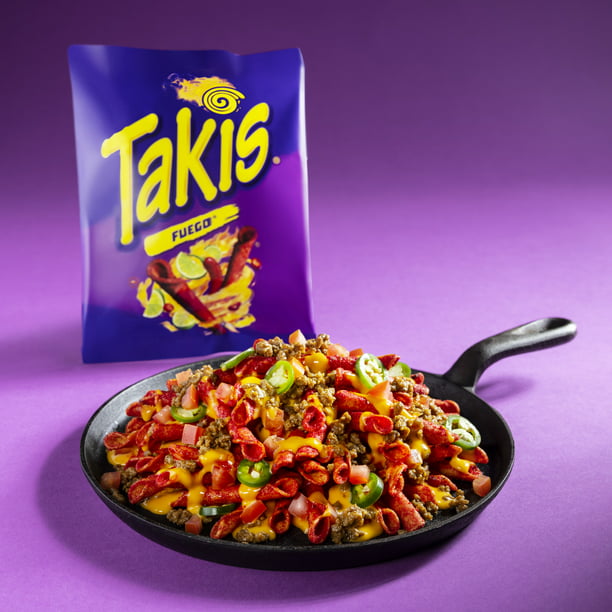 Takis Blue Heat Rolled Tortilla Chips Hot Chili Pepper con sabor artificial bolsa de 9.9 onzas