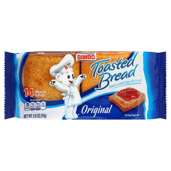 Bimbo Pan Tostado Blanco 14 count 7.4 oz