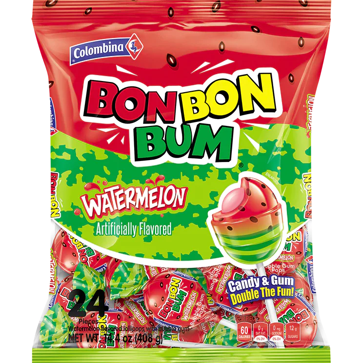 Bon Bon Bum Sandía 24 unidades 14.4 oz