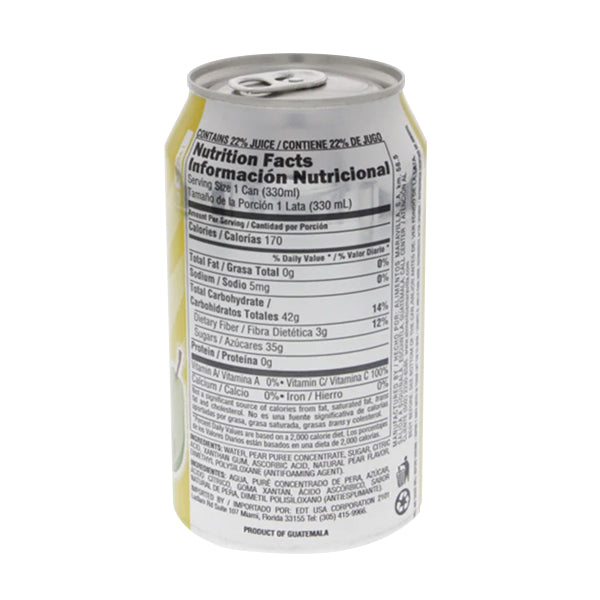 Del Frutal Pear Nectar juice 11.2 oz - Jugo de Pera (Pack of 1)