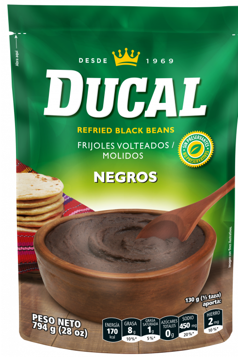 Ducal Refried Black Beans 28 oz
