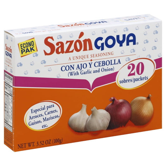 GOYA Sazón Ajo Y Cebolla Condimento 3.52 oz