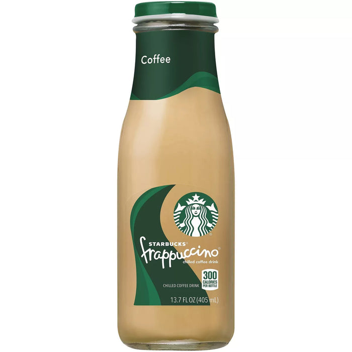 Bebida de café fría Starbucks Frappuccino - Botella de vidrio de 13.7 fl oz