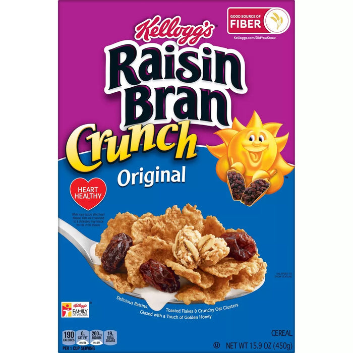 Kellogg's Raisin Bran Crunch Original Cold Breakfast Cereal 15.9 oz