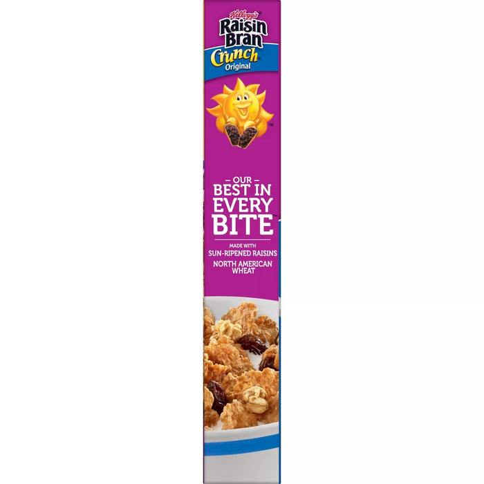 Kellogg's Raisin Bran Crunch Cereal de desayuno frío original 15.9 oz