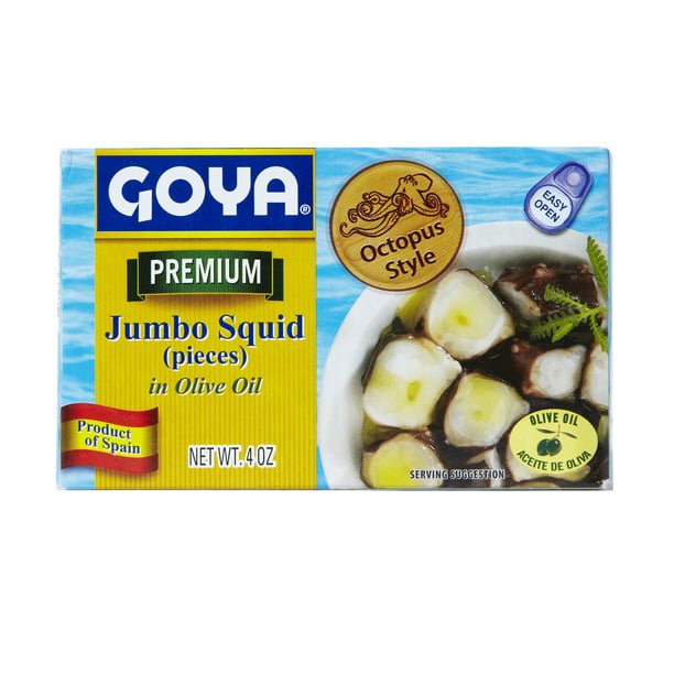 Calamares Jumbo Premium Goya en Aceite de Oliva 4 oz