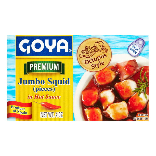 Goya Premium Jumbo Squid en salsa picante 4 oz