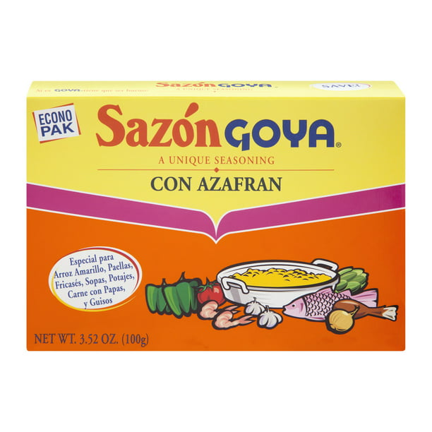 Goya Sazón Con Azafrán Condimento 3.52 Oz