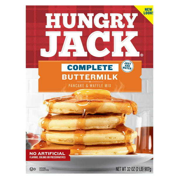 Hungry Jack Mezcla completa de panqueques y gofres de suero de leche 32 oz