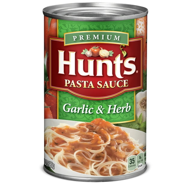 Salsa de pasta de ajo y hierbas Hunt's 24 oz