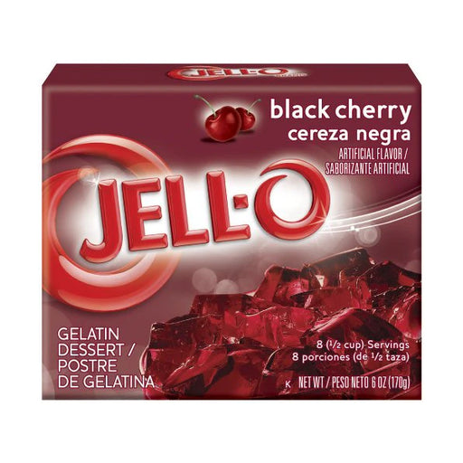 Jell O Black Cherry Gelatin 6 oz