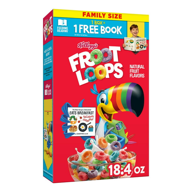 Kellogg's Froot Loops Cereal de desayuno frío original 18.4 oz