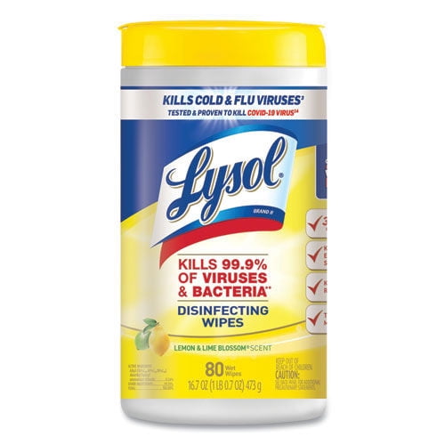 Lysol Lemon & Lime Blossom Scent Disinfecting Wipes 18.7 oz