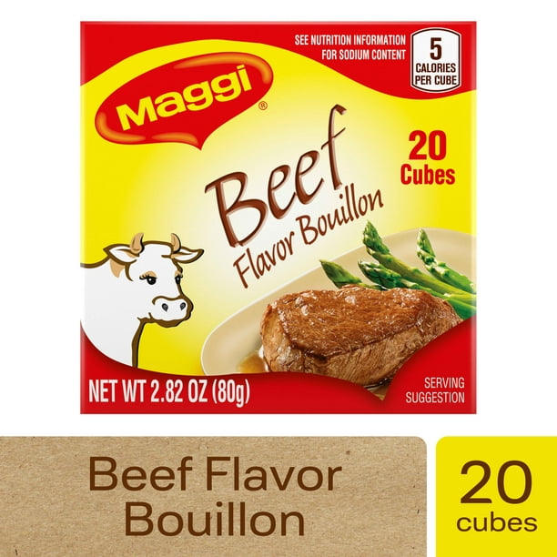 Maggi Beef Flavor Bouillon Cubes 20 count 2.8 oz