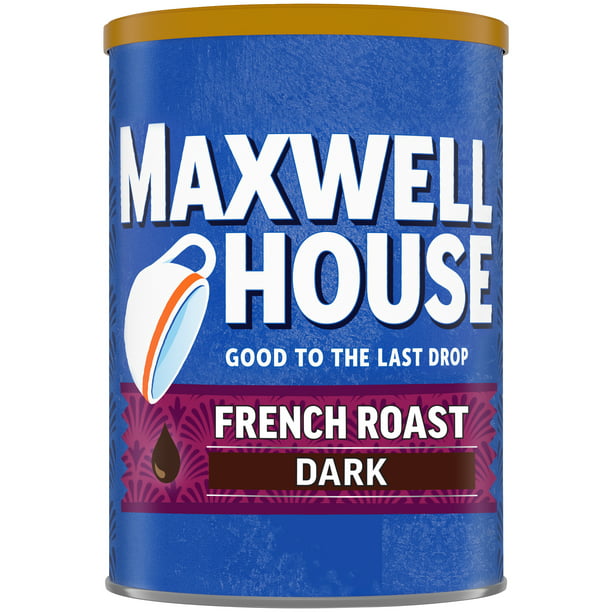 Maxwell House Café molido tostado francés tostado oscuro 11 oz. Caniste