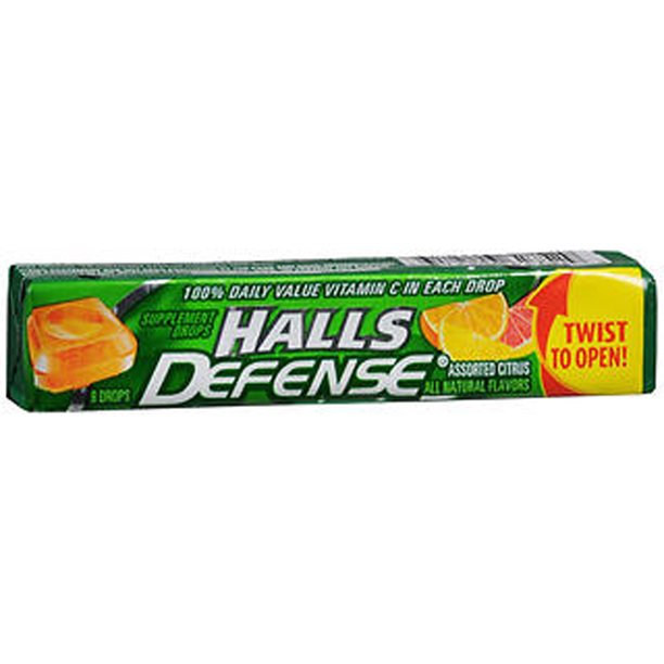 Mondelez Halls Defense Dietary Supplement Drops 9 ea