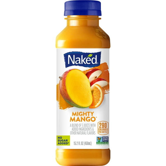 Naked 100% Juice Blend Mighty Mango 15.2 Fl Oz Bottle