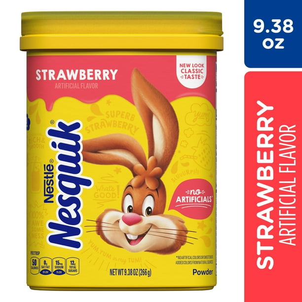 Nestle Nesquik Strawberry Flavor Powder Drink Mix 9.38 oz