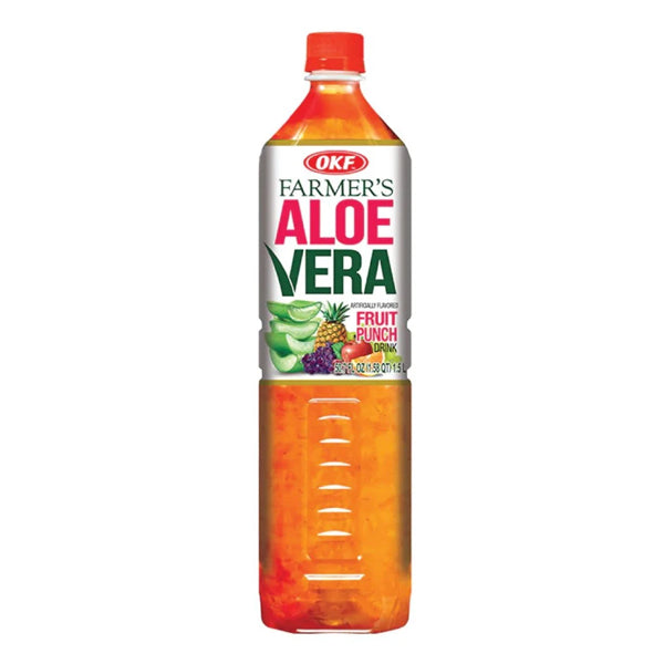 OKF Farmers Aloe Bebida Fruit Punch 50.7 Fl Oz