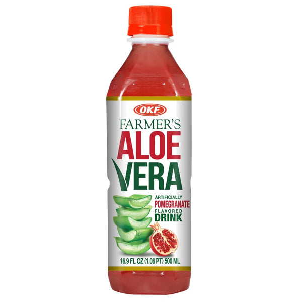 OKF Farmers Aloe Drink Pomegranate 16.9 Fl Oz