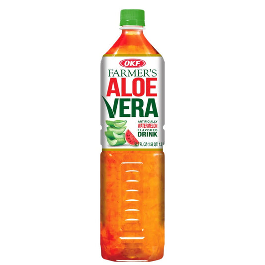 OKF Farmers Aloe Drink Watermelon 50.7 Fl Oz