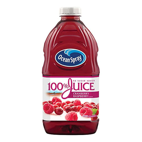 Ocean Spray 100% Juice Cranberry Raspberry 64 Oz — El Tesoro Supermarket