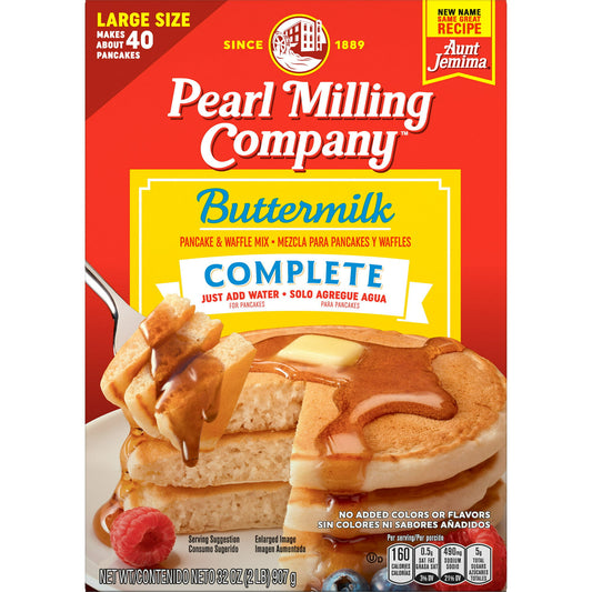 Pearl Milling Company Complete Buttermilk Pancake &amp; Waffle Mix tamaño grande 32 oz