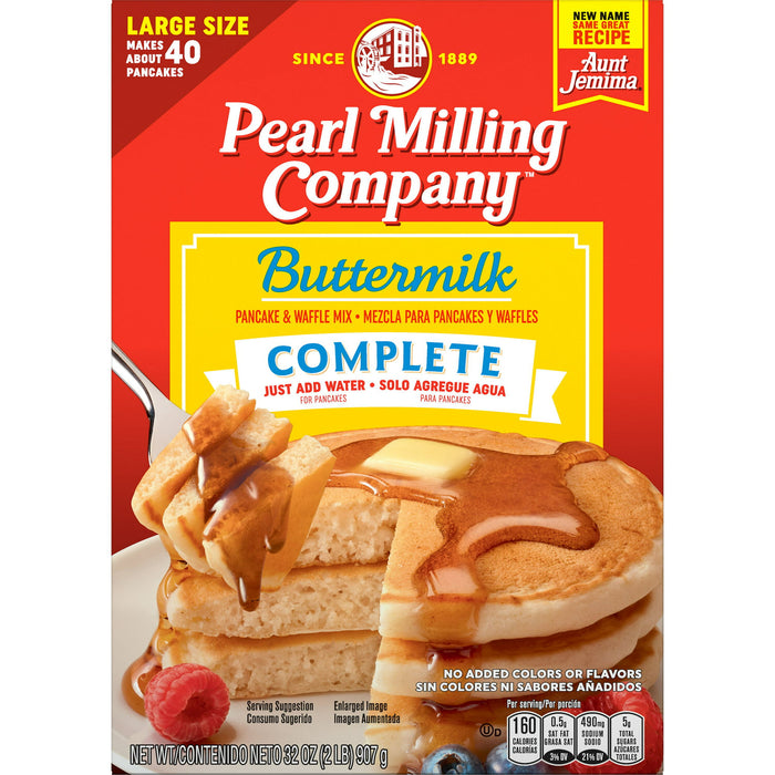 Pearl Milling Company Complete Buttermilk Pancake & Waffle Mix Large Size 32 oz
