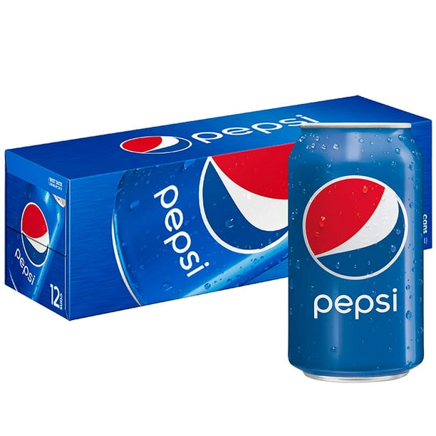 Pepsi Cola Soda Pop 12 oz Paquete de 12 latas