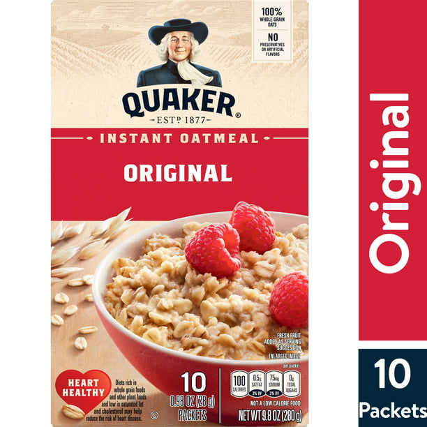 Quaker Avena Instantánea Regular 9.8 Oz 10 Paquetes