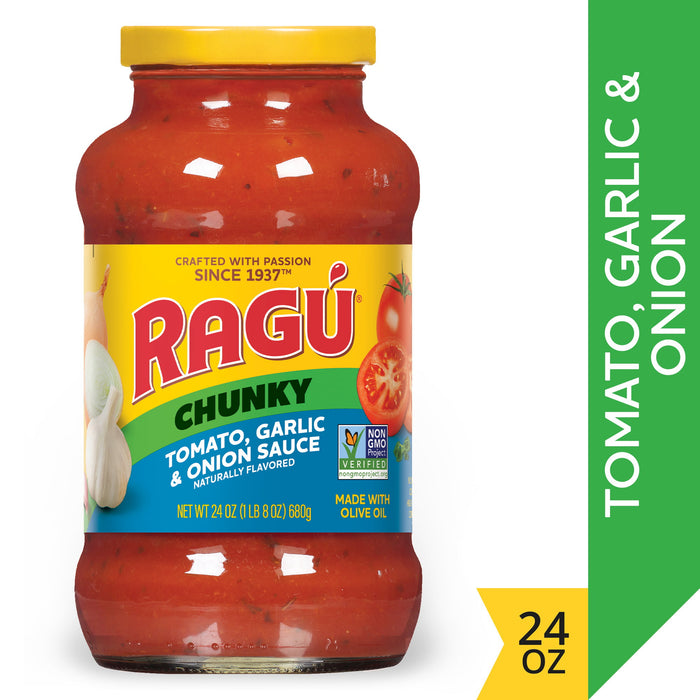 Ragú Chunky Tomate Ajo Y Salsa De Cebolla 24 oz