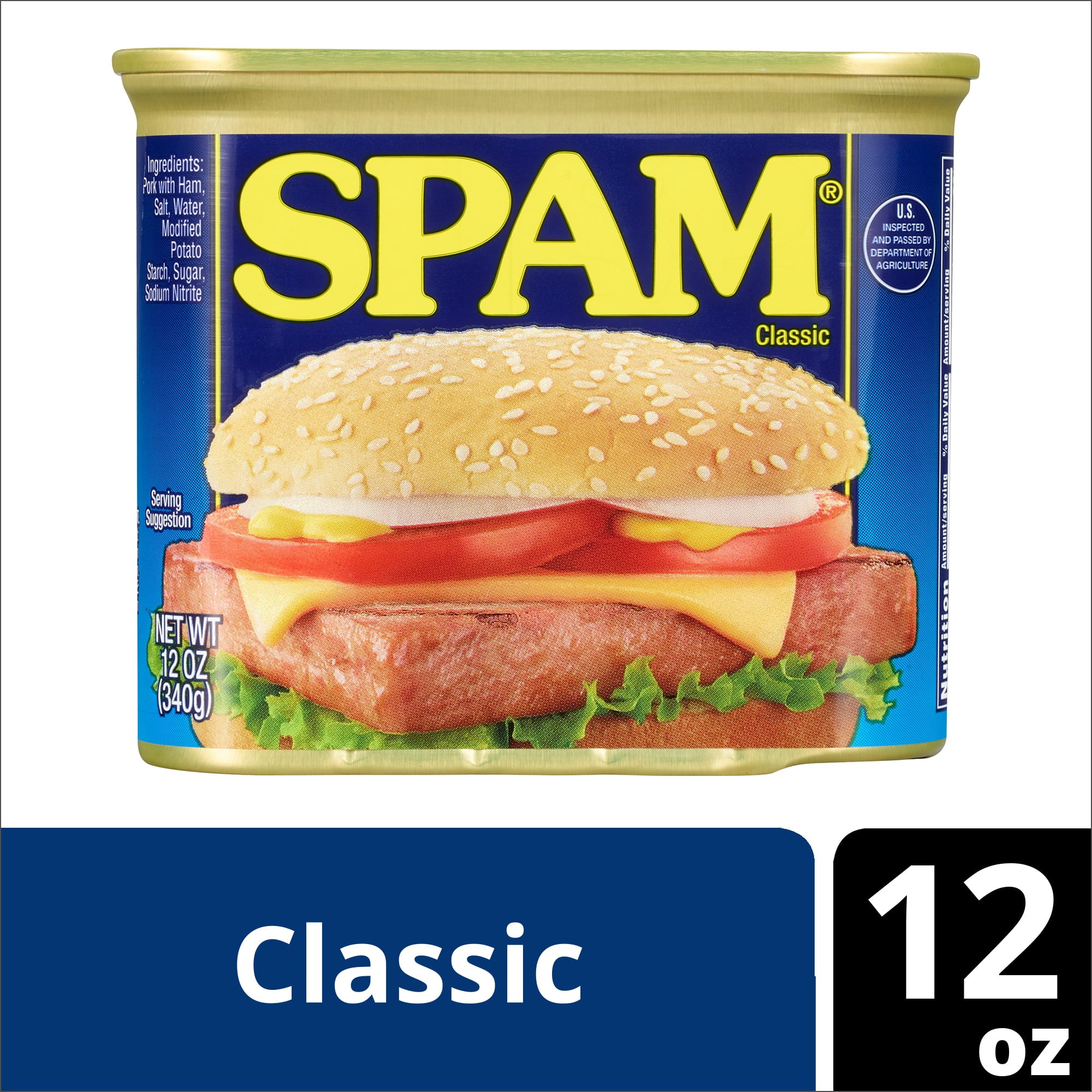 Spam Color Spam Classic Canned Meat 12 oz – El Tesoro Supermarket