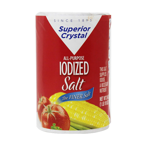 Superiol Crystal Salt Iodized 26 oz