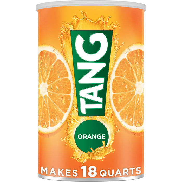 Mezcla de refrescos en polvo con sabor natural Tang Orange 58.9 oz Canister