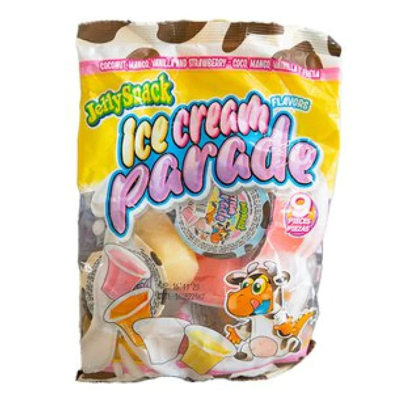 Vasos Desfile de Helado Jelly Snack 9uds