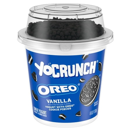 YoCrunch Oreo Cookie Pieces Vanilla Lowfat Yogurt 6 oz