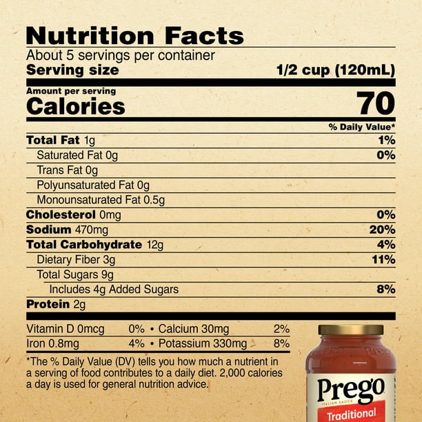 Prego Traditional Spaghetti Sauce 24 Oz Jar
