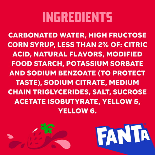 Fanta Strawberry Fruit Soda Pop 2 Liter Bottle