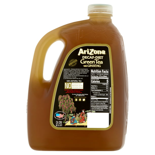 AriZona Decaf-Diet Green Tea with Ginseng 128 fl oz