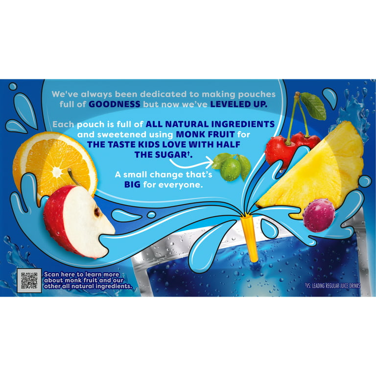 Capri Sun Variety Pack with Fruit Punch Strawberry Kiwi & Pacific 30 ct Box 6 fl oz