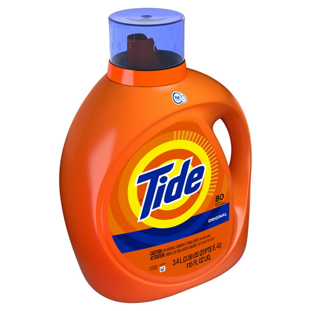 Tide Liquid Laundry Detergent Original 80 Loads 115 fl oz HE Compatible