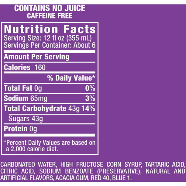 Crush Grape Soda 2 Liter bottle