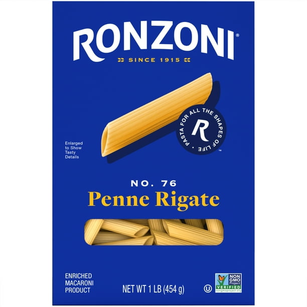 Ronzoni Penne Rigate No. 76 Pasta 16 oz