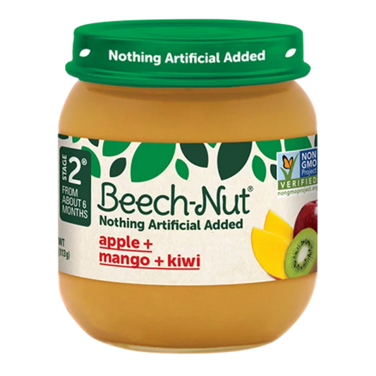 Beech-Nut Stage 2 Baby Food Apple Mango & Kiwi 4 oz Jar