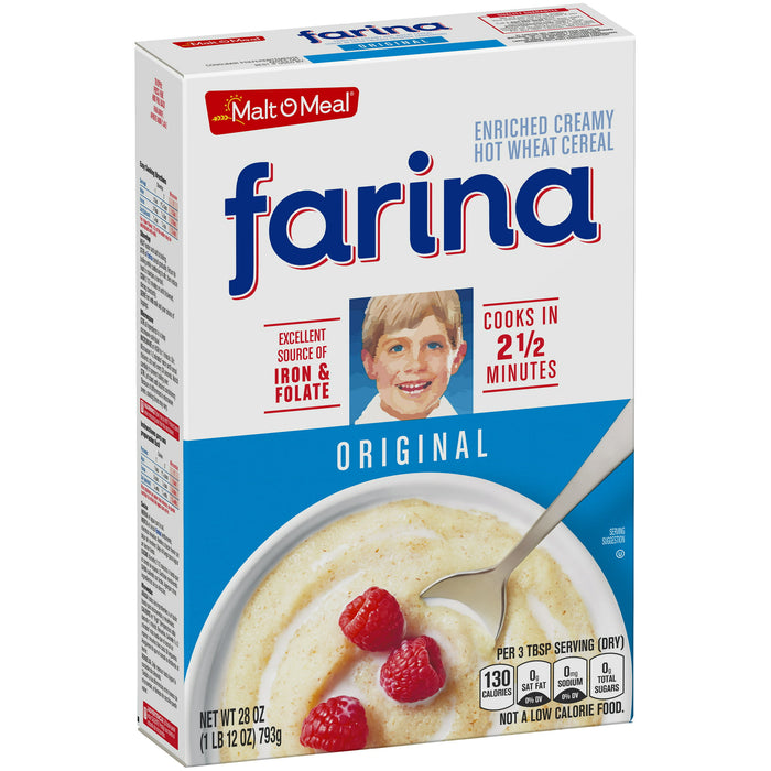 Malt O Meal Farina Fortified Creamy Hot Wheat Cereal Original 28.0 oz