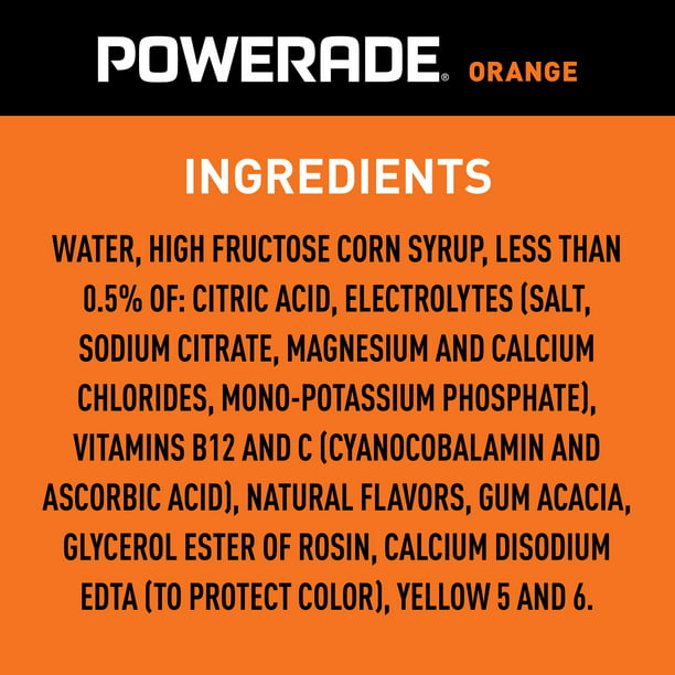 Bebida deportiva de naranja mejorada con electrolitos POWERADE 20 fl oz