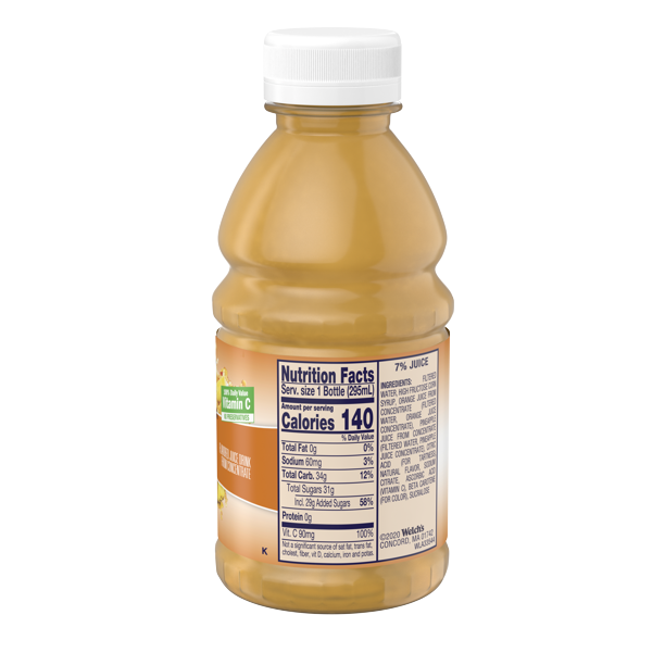 Bebida de jugo Welch's - Naranja Piña 10 fl oz