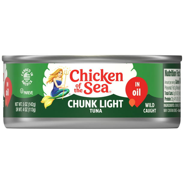 Chicken of the Sea Chunk Light Atún en aceite lata de 5 oz