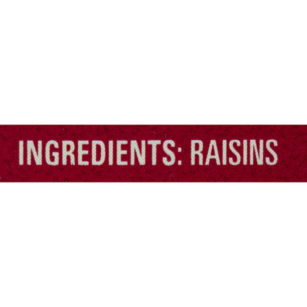 Sun-Maid California Sun-Dried Raisins Frutos secos Snack Caja de 12 oz